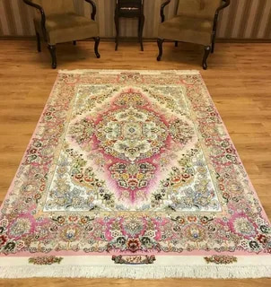 تصویر 2 از فرش ابریشمی خطیبی با ضمانت